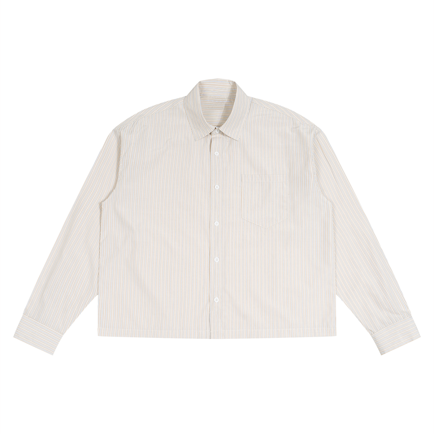 Sunday Shirt | Unisex Boxy Striped Button-Up Shirt