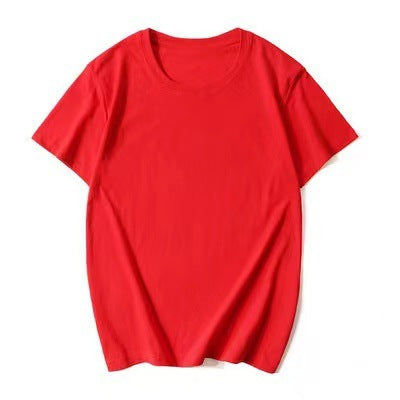 Round Neck Men's Short-sleeves Plain T-shirt