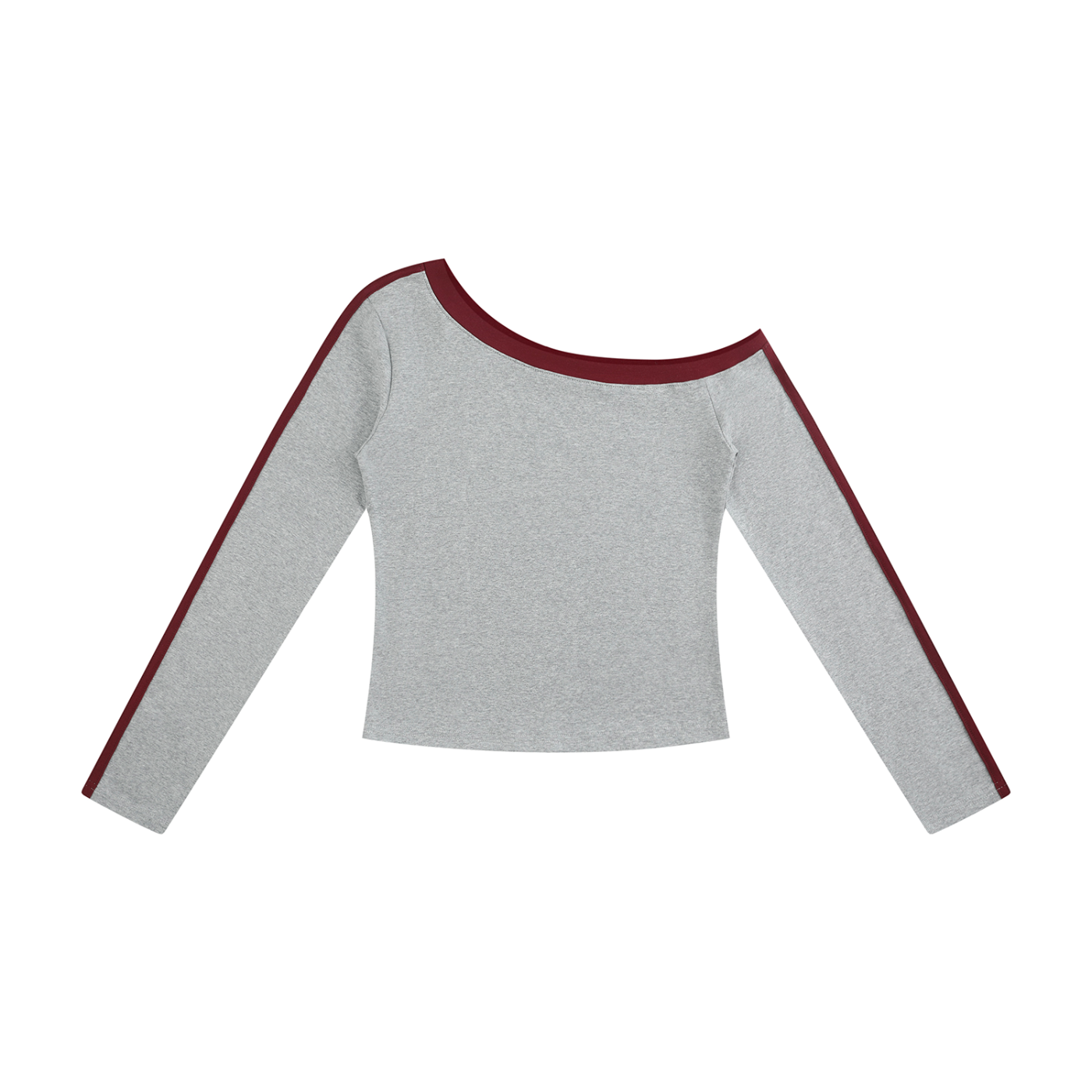 Women’s Color Block Off-the-Shoulder T-Shirt