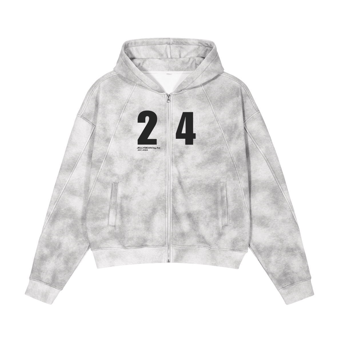 Lucky by Default 24 | Washed Hooded Jacket