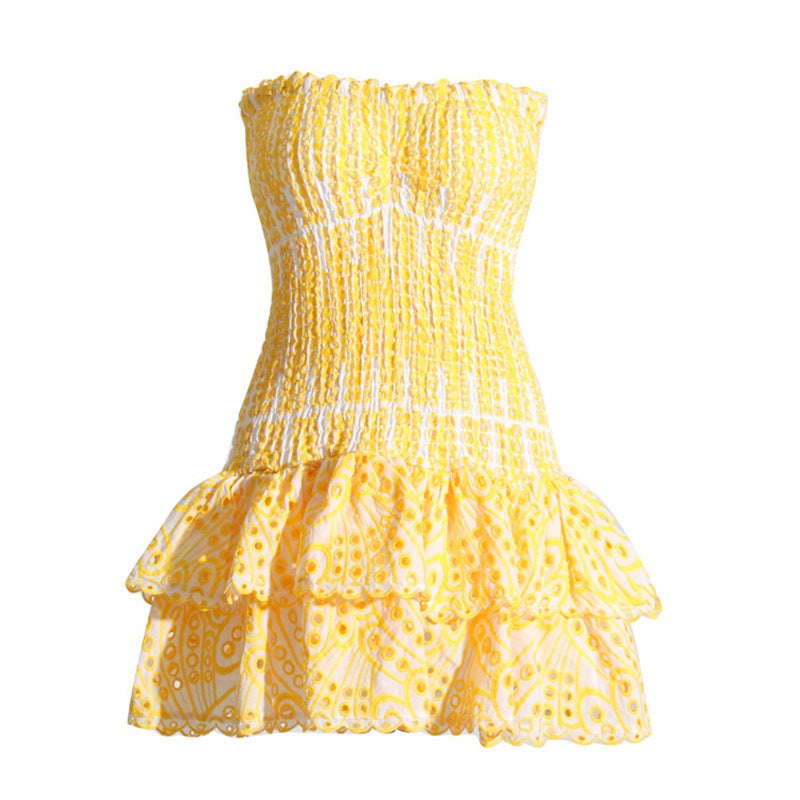 Raquel | Ruffled Skirt Dress