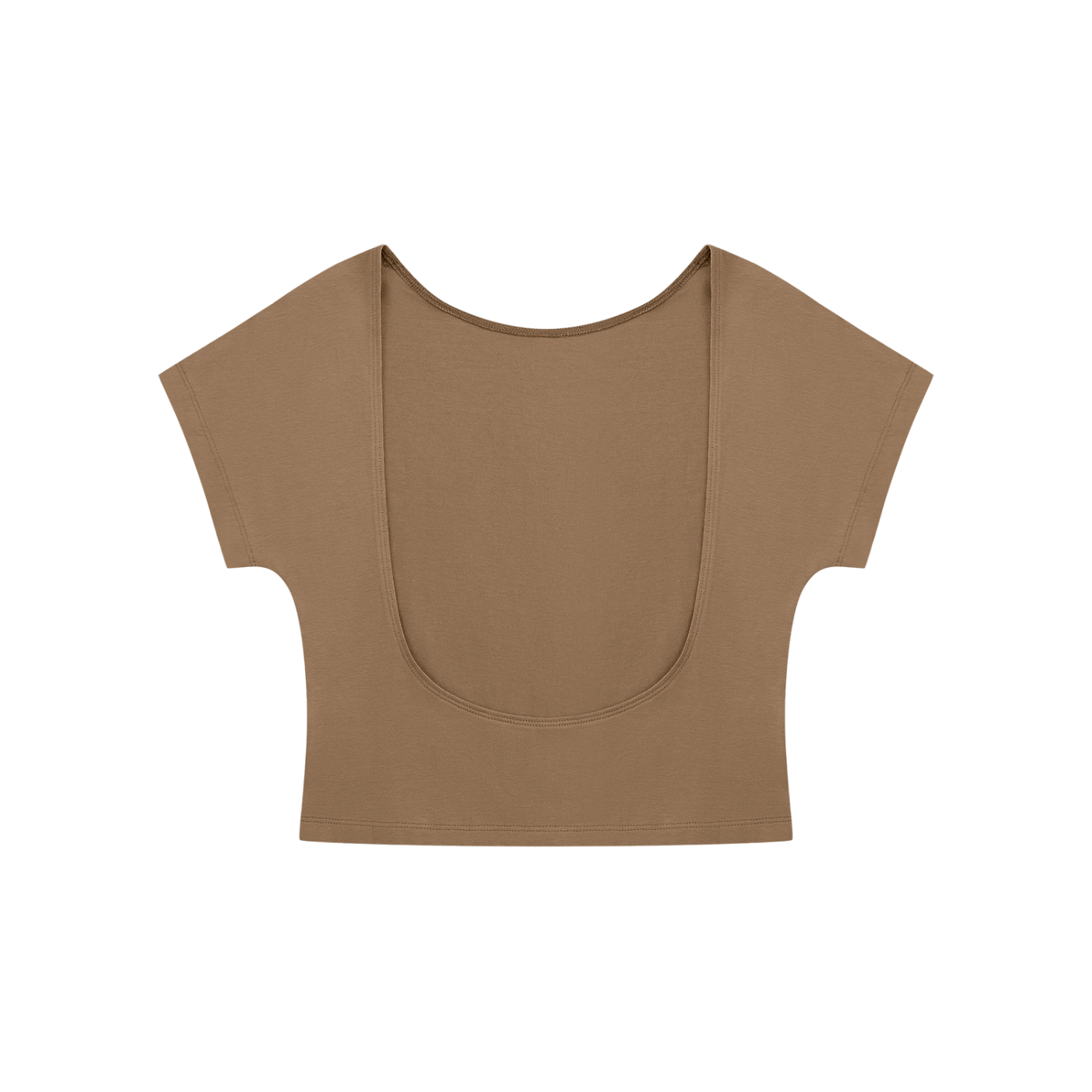 Amelie Tee | Women’s Open Back Fitted Crop Top