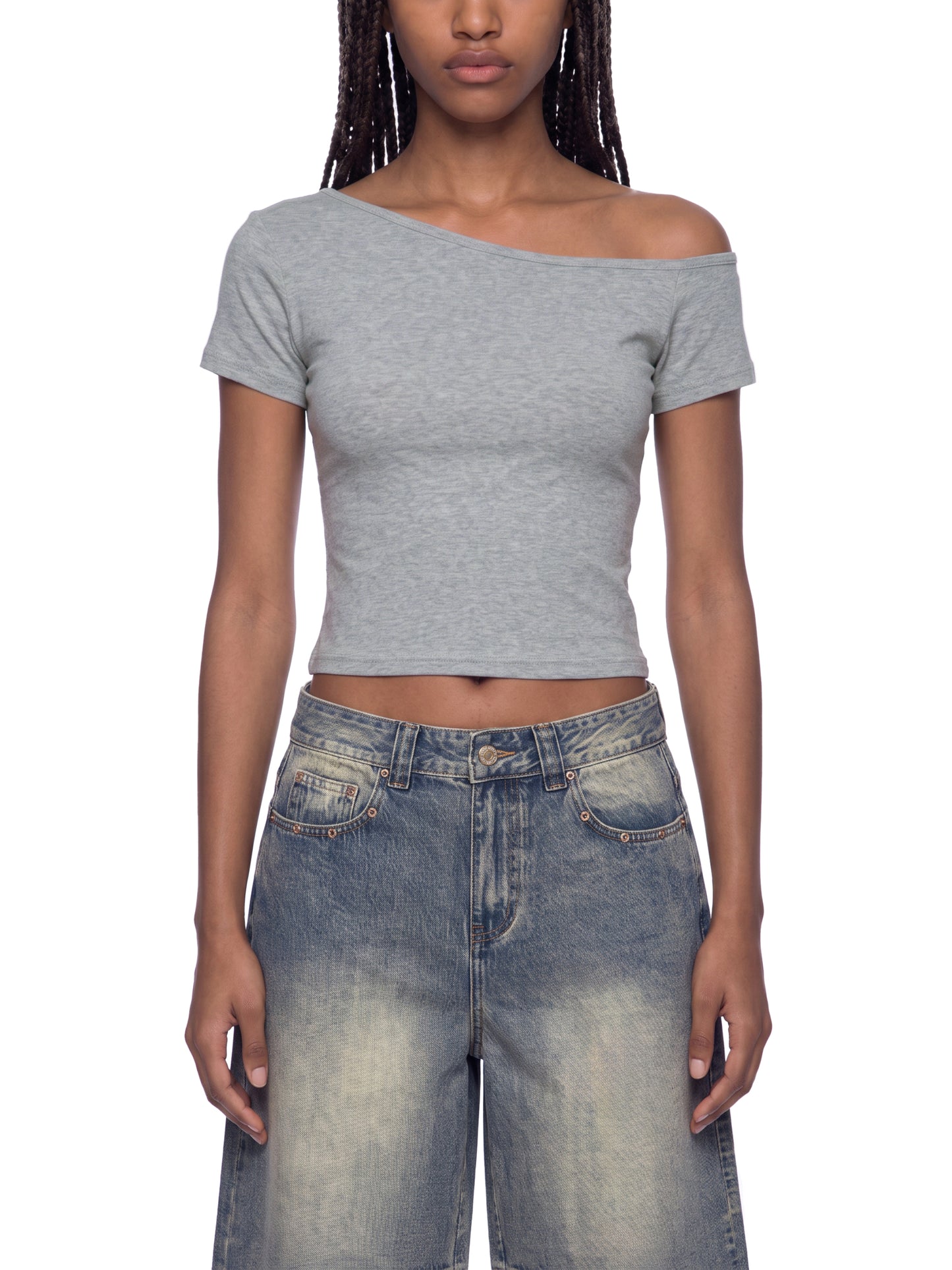Sienna Tee | Women’s Off-Shoulder Fitted T-Shirt