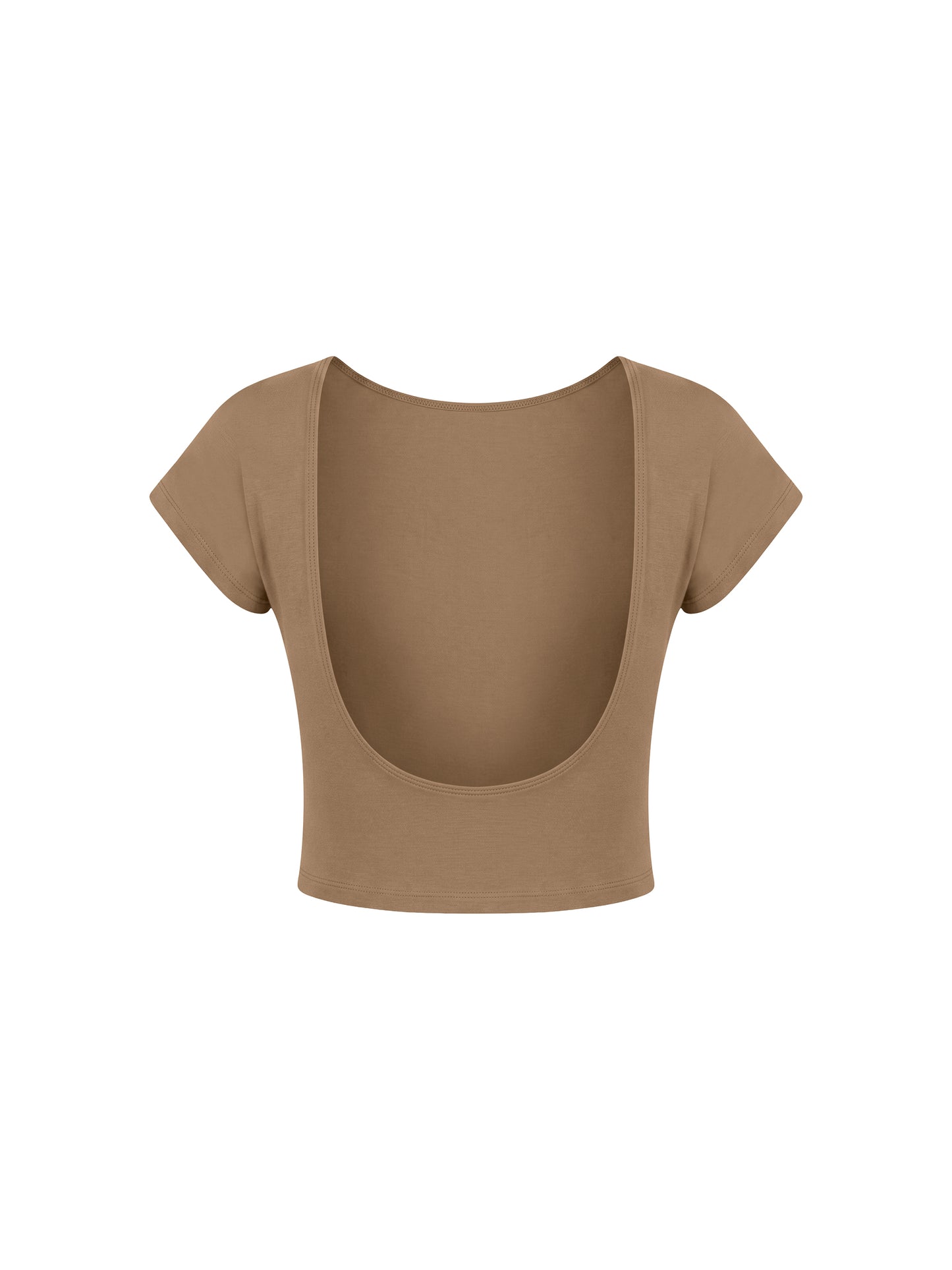 Amelie Tee | Women’s Open Back Fitted Crop Top