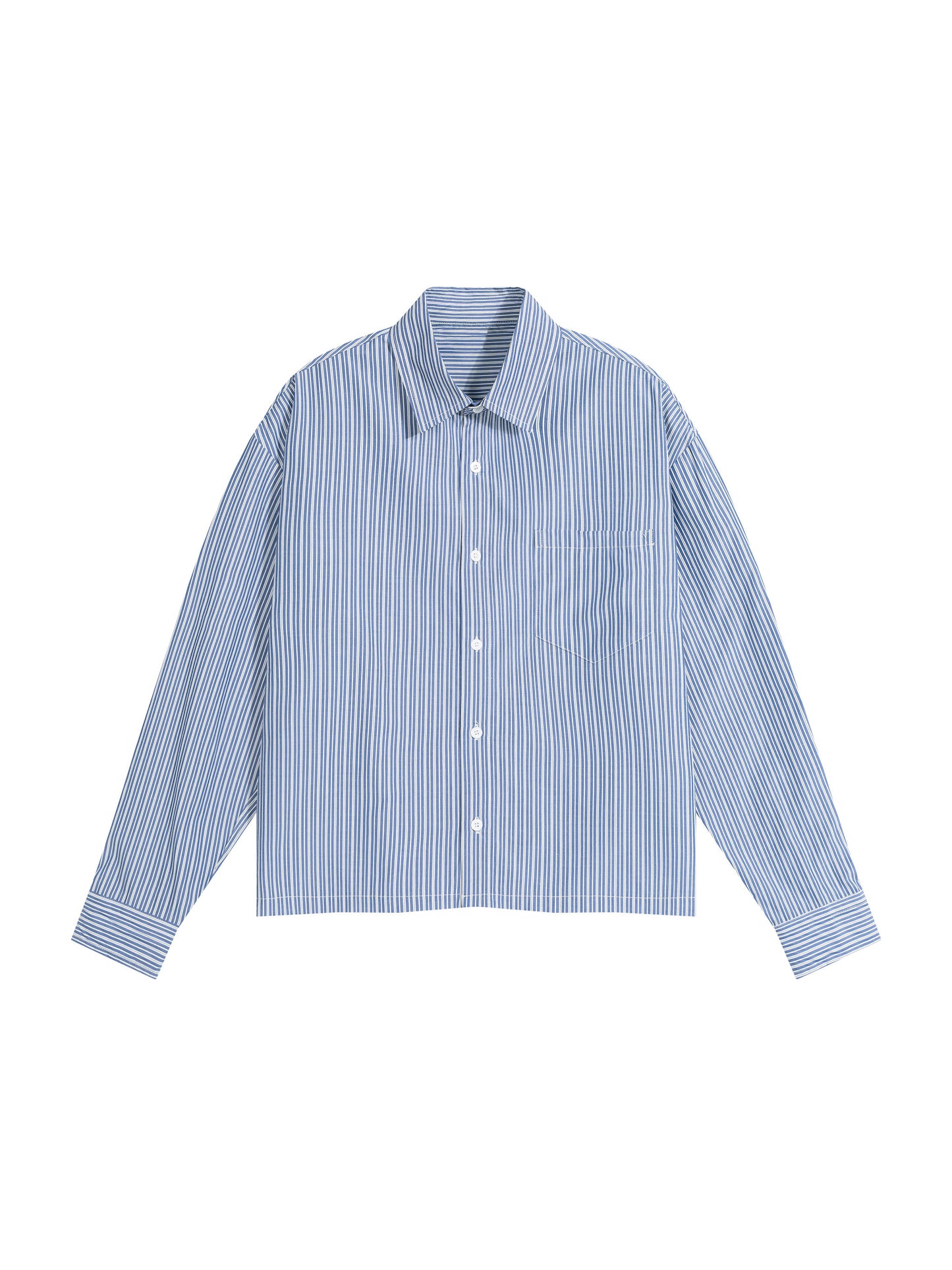 Sunday Shirt | Unisex Boxy Striped Button-Up Shirt