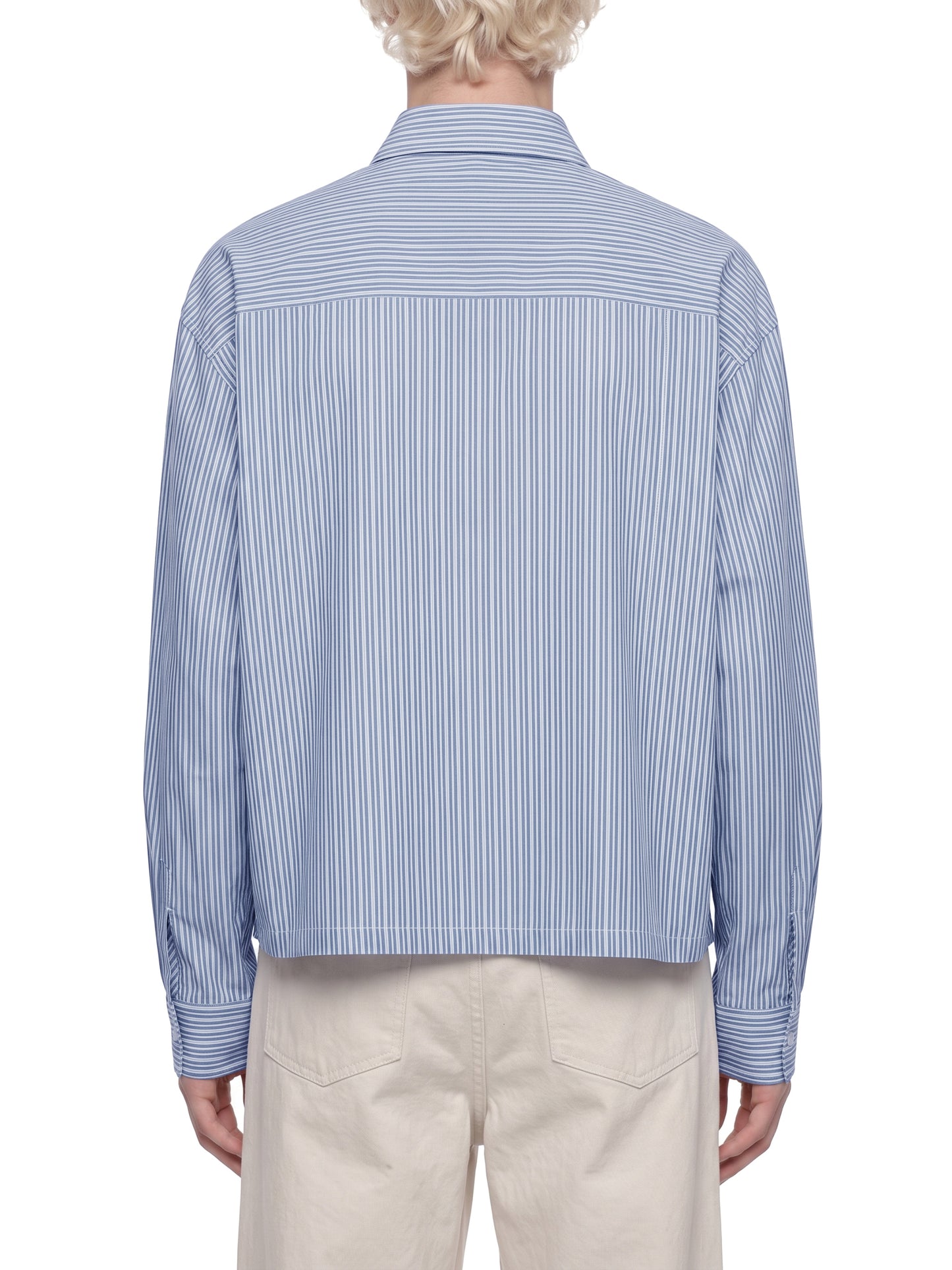 Sunday Shirt | Unisex Boxy Striped Button-Up Shirt
