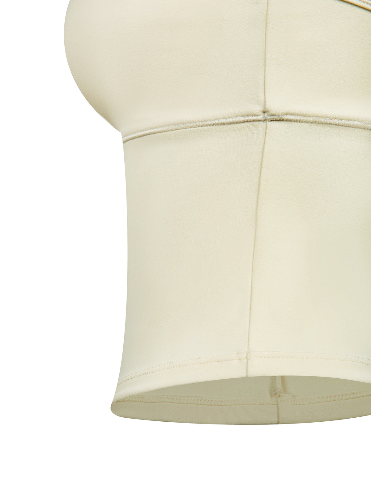 Solene Tank | Contrast V-Neck Active Tank Top