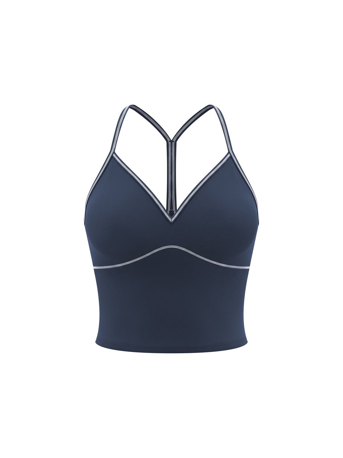 Solene Tank | Contrast V-Neck Active Tank Top