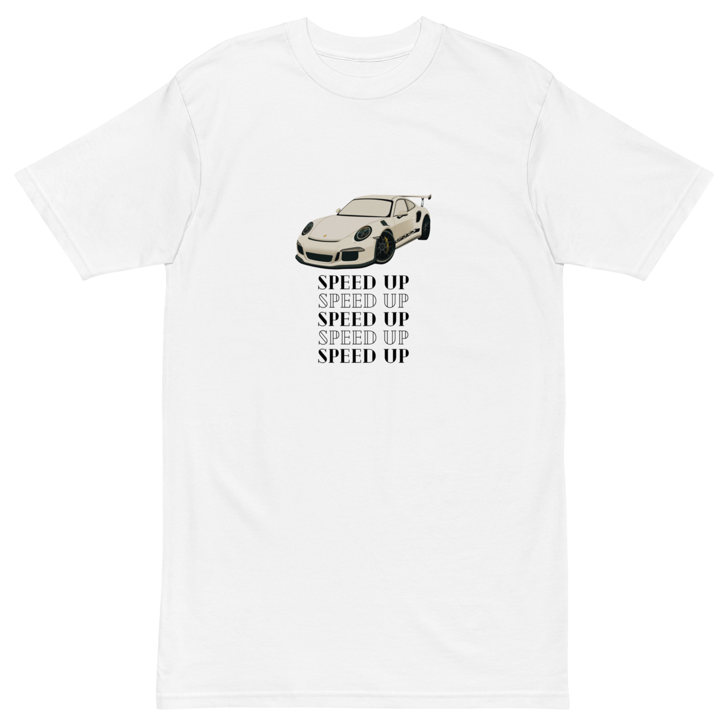 Men’s premium Cotton heavyweight tee: Porsche