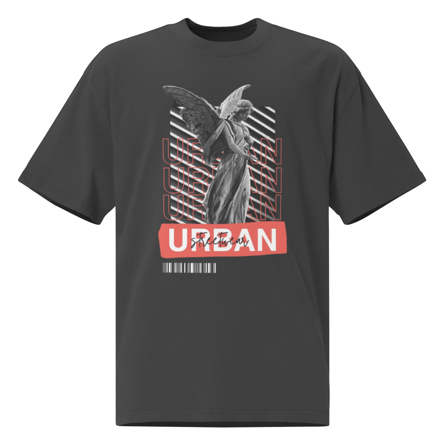 Oversized faded Cotton t-shirt: Urban streetwear