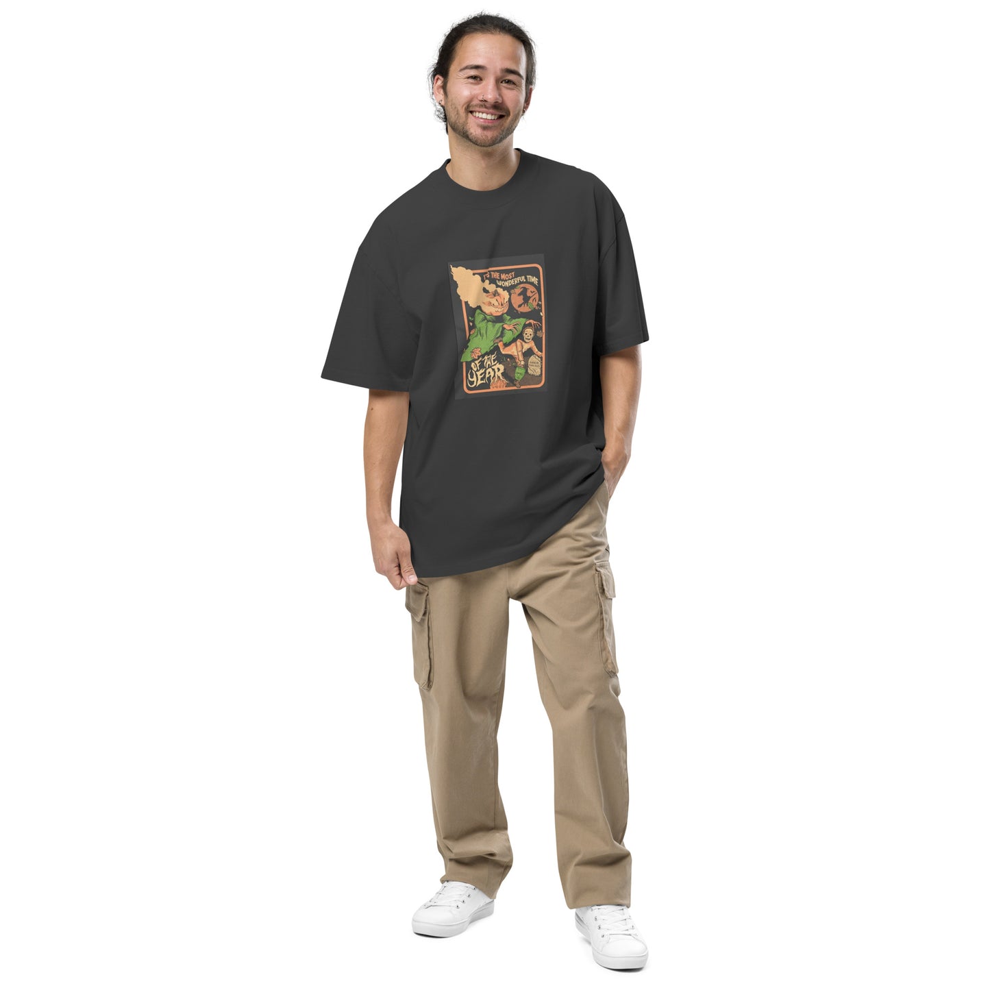 Oversized faded t-shirt | Halloween