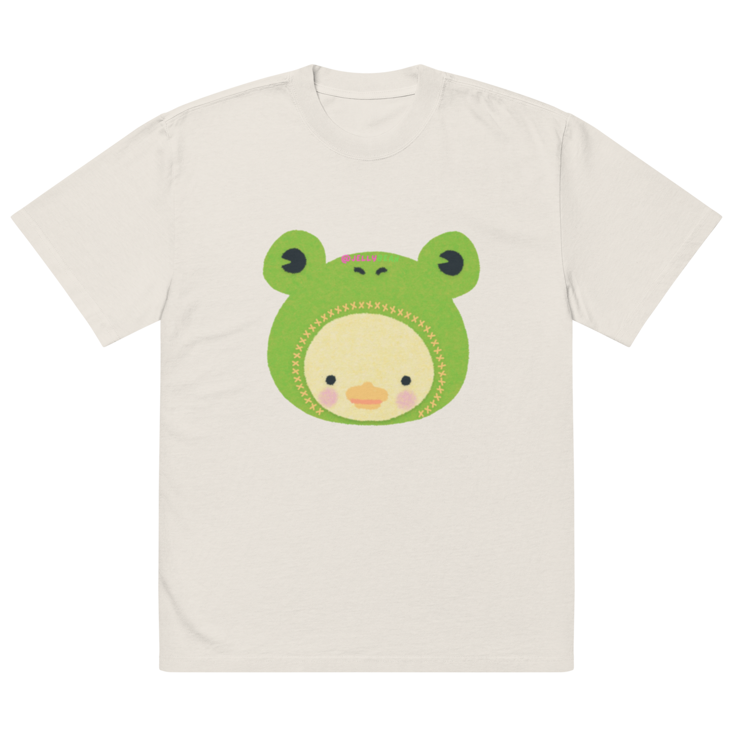 Oversized faded Cotton t-shirt: Cute duckling