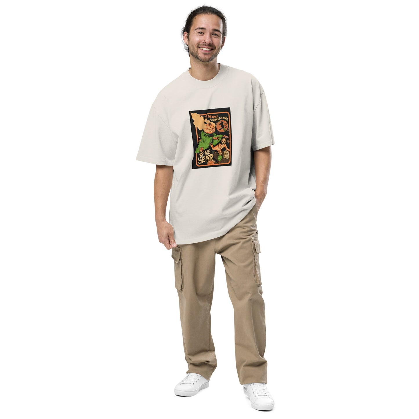 Oversized faded t-shirt | Halloween