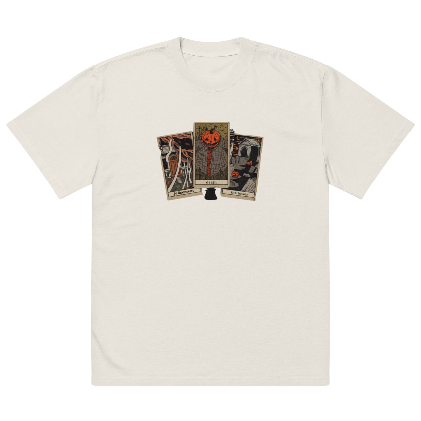 Oversized faded t-shirt | Halloween Tarot