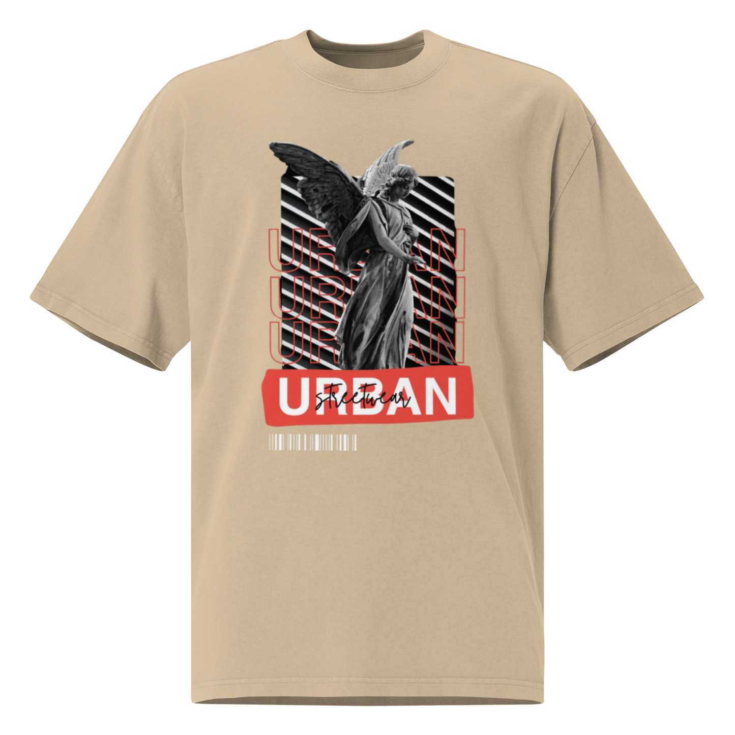 Oversized faded Cotton t-shirt: Urban streetwear