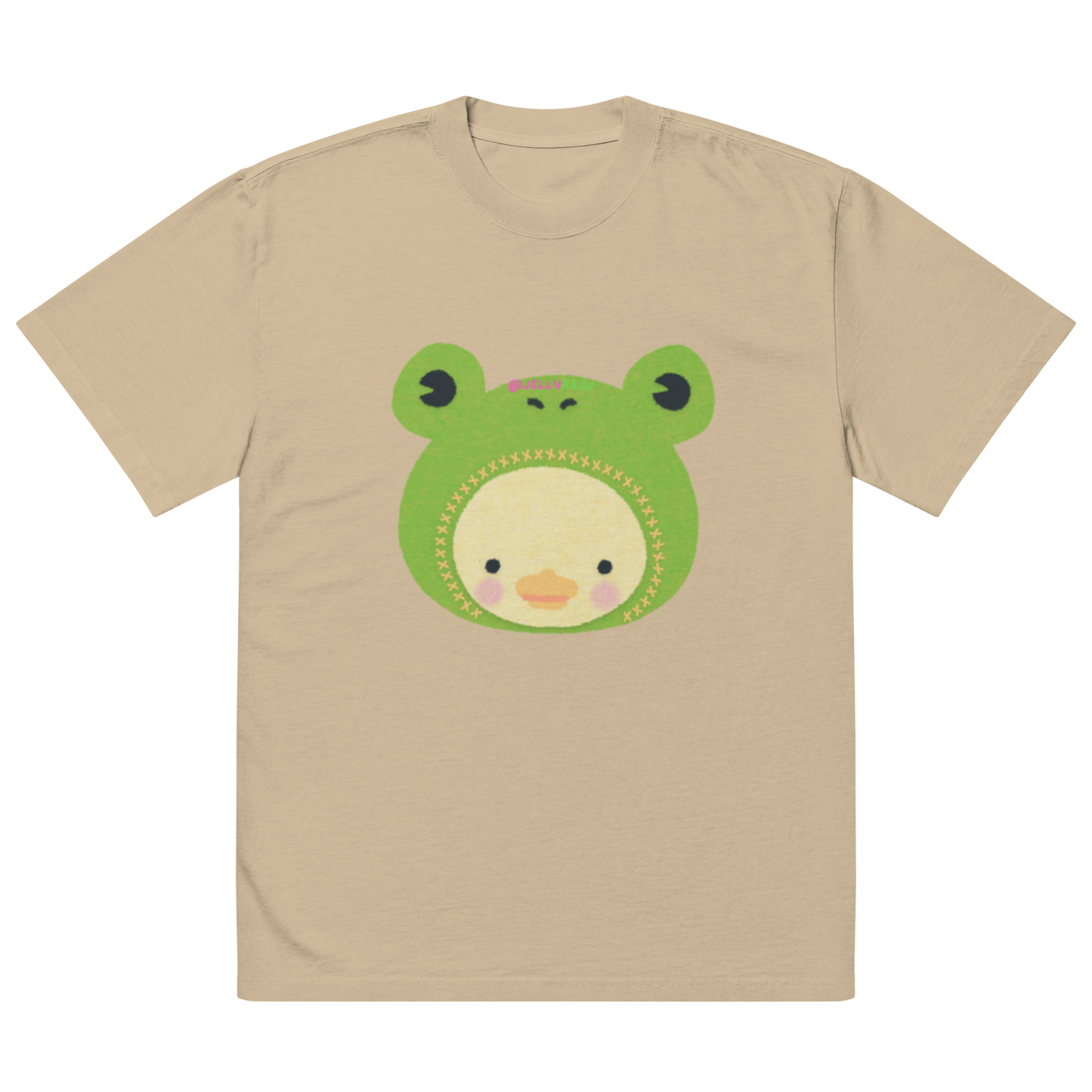 Oversized faded Cotton t-shirt: Cute duckling