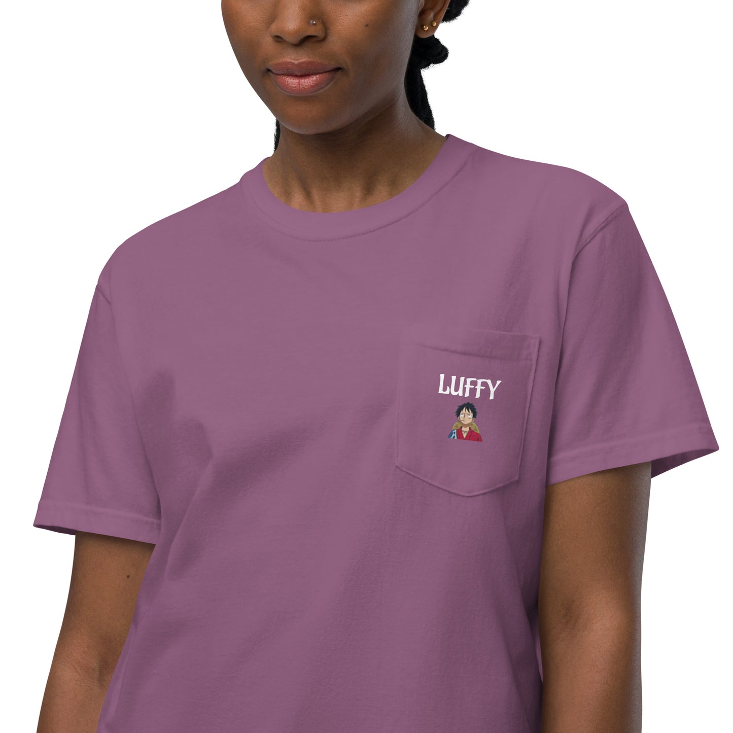 Unisex Cotton garment-dyed pocket t-shirt: LUFFY