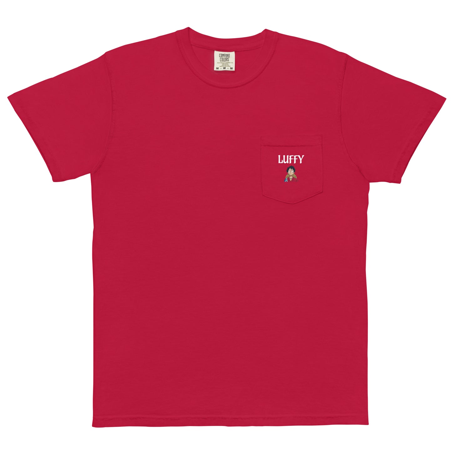 Unisex Cotton garment-dyed pocket t-shirt: LUFFY