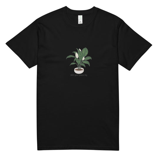 Unisex organic cotton tee: H20 Lilly