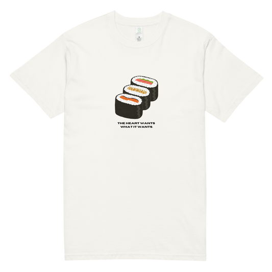 Unisex organic cotton tee: Sushi