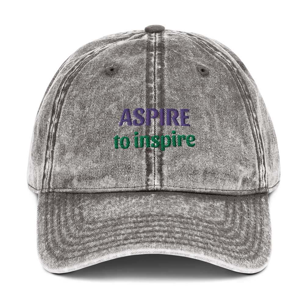 Vintage Cotton Twill Cap: Aspire to inspire