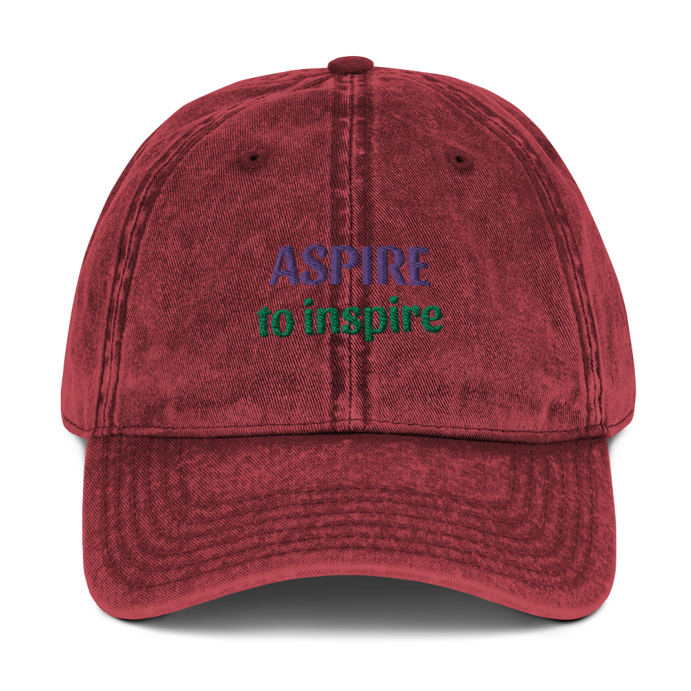 Vintage Cotton Twill Cap: Aspire to inspire