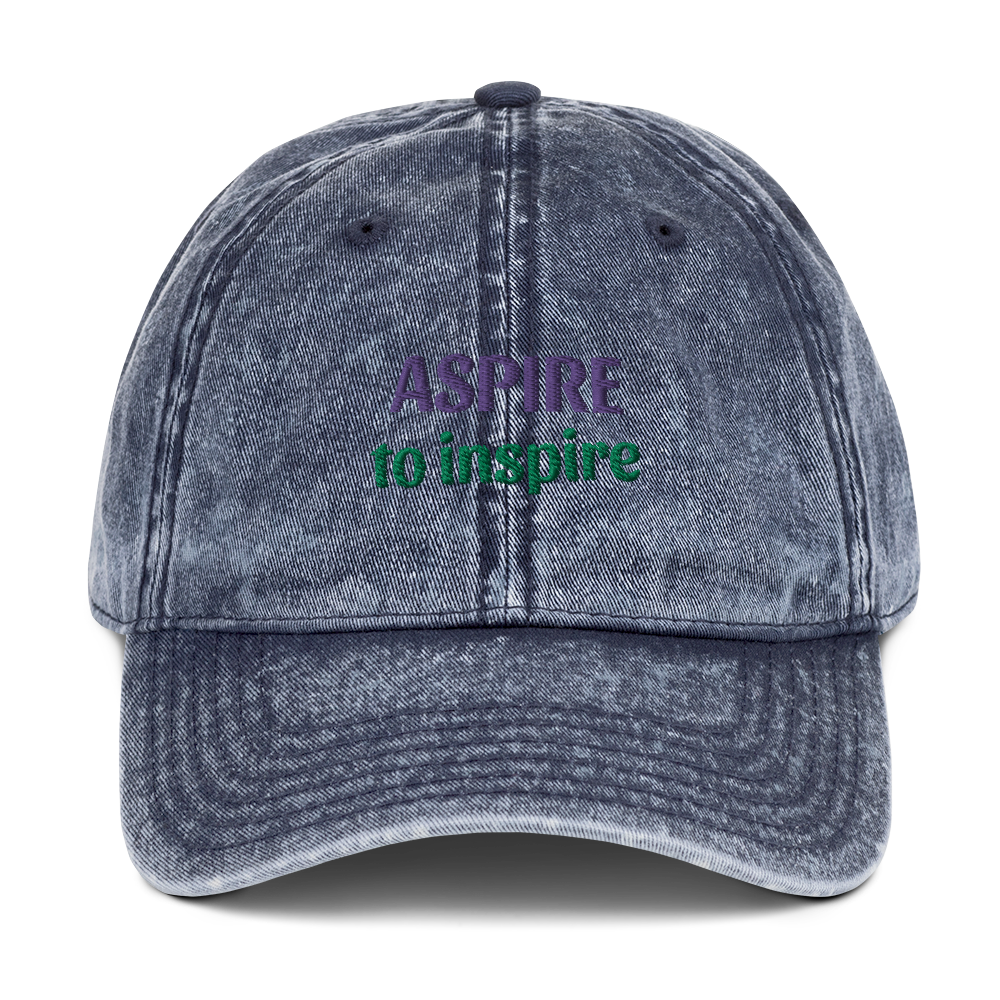 Vintage Cotton Twill Cap: Aspire to inspire