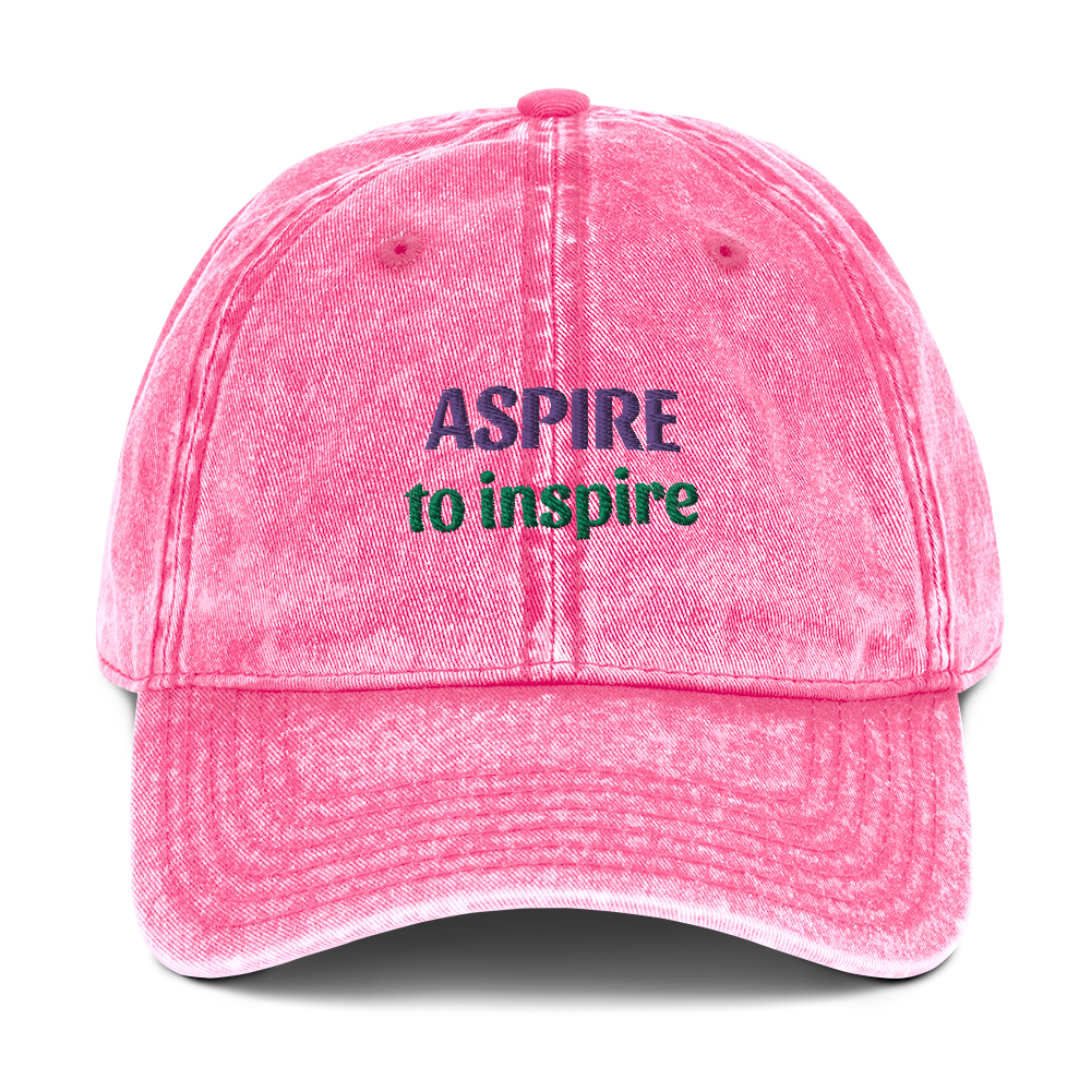 Vintage Cotton Twill Cap: Aspire to inspire