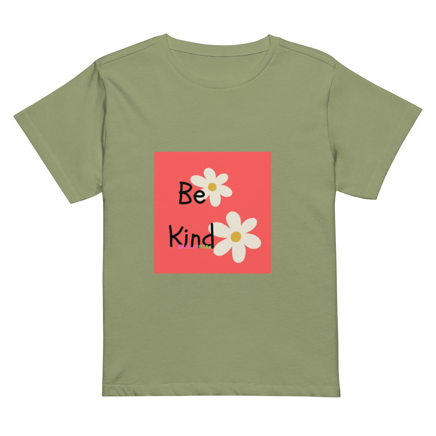Women’s high-waisted Cotton t-shirt: Be Kind