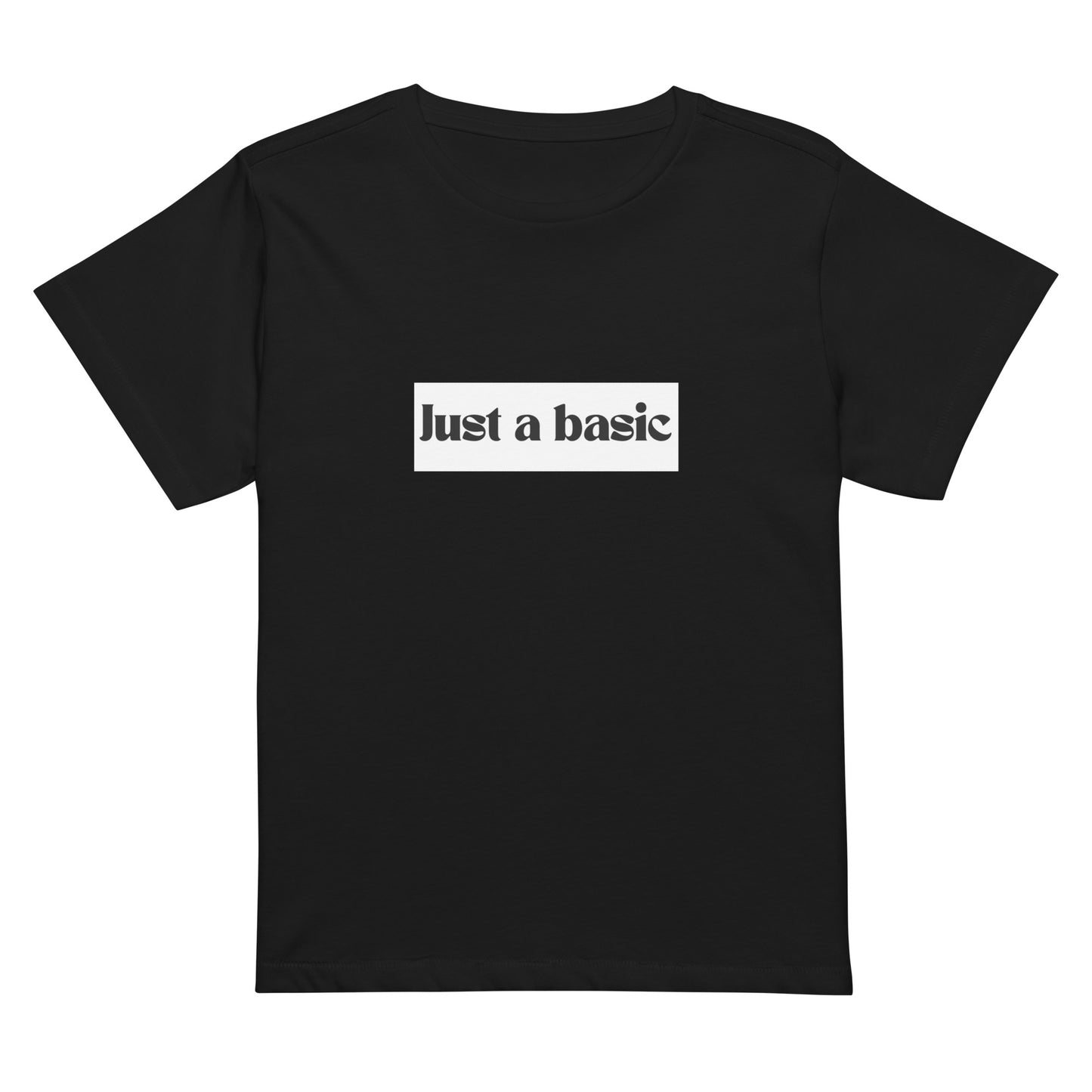 Women’s high-waisted Cotton t-shirt: Just a basic