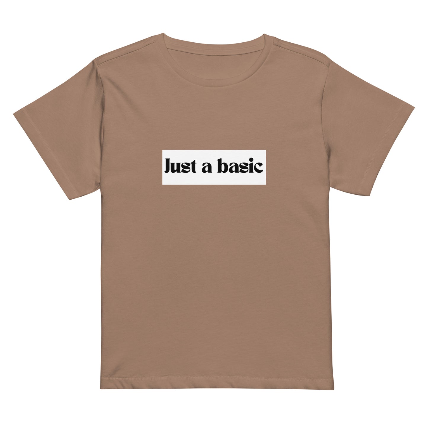 Women’s high-waisted Cotton t-shirt: Just a basic