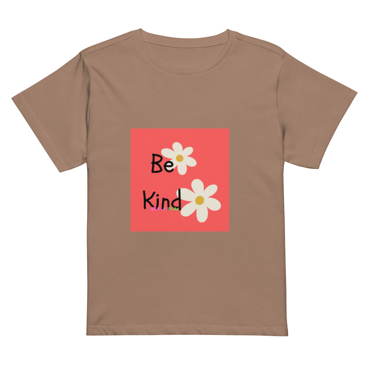 Women’s high-waisted Cotton t-shirt: Be Kind