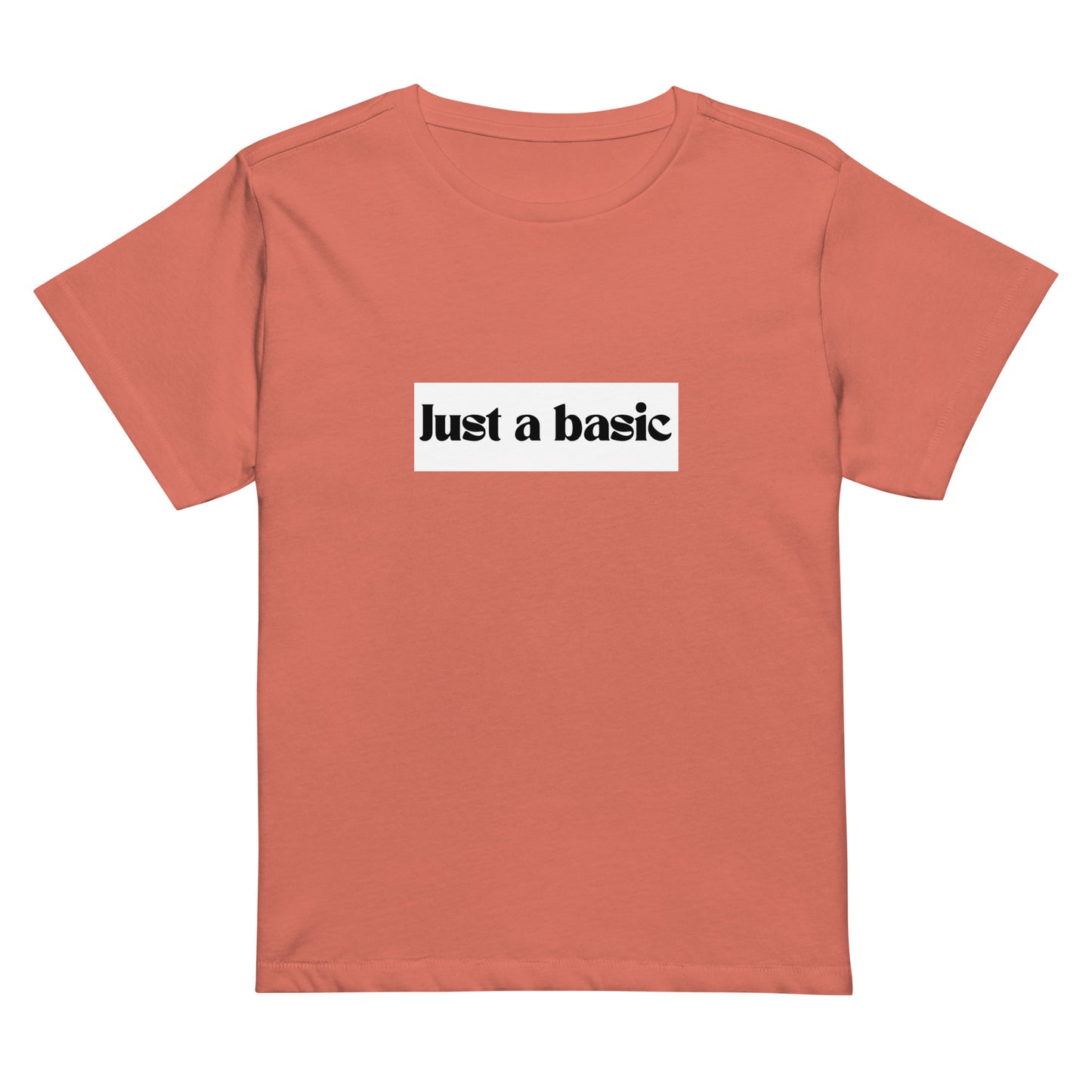 Women’s high-waisted Cotton t-shirt: Just a basic