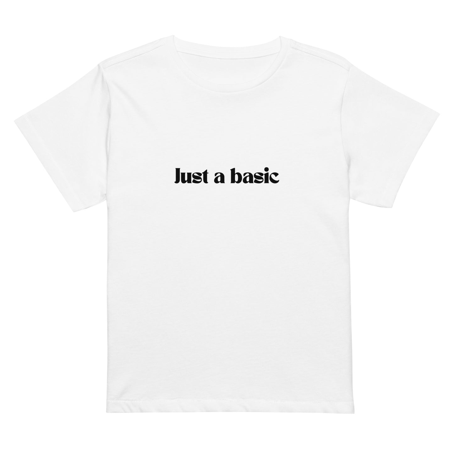 Women’s high-waisted Cotton t-shirt: Just a basic