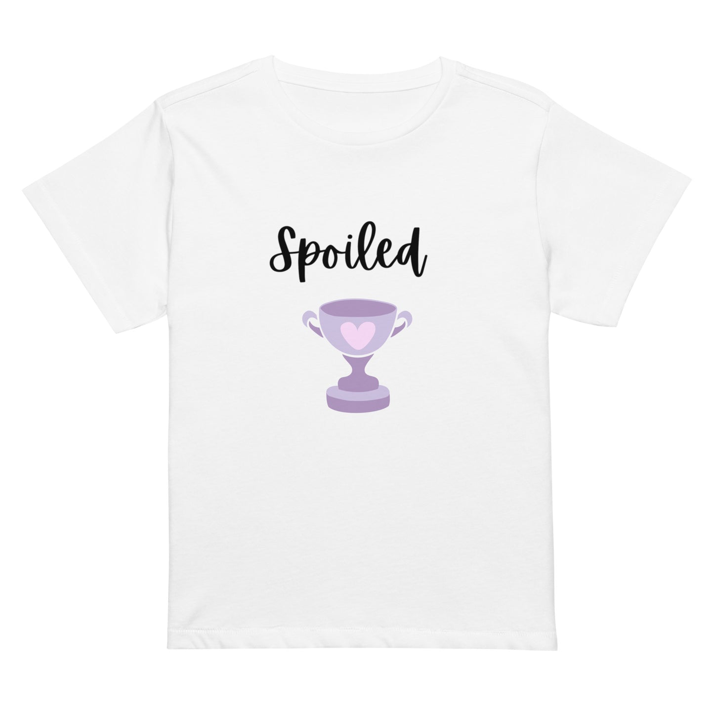 Women’s high-waisted Cotton t-shirt: Spoiled