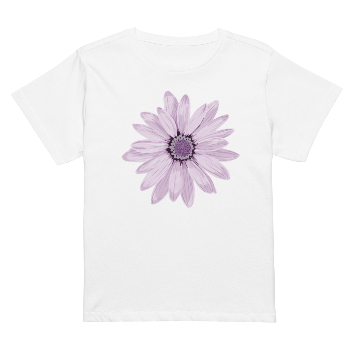 Floral | Women’s high-waisted Cotton t-shirt